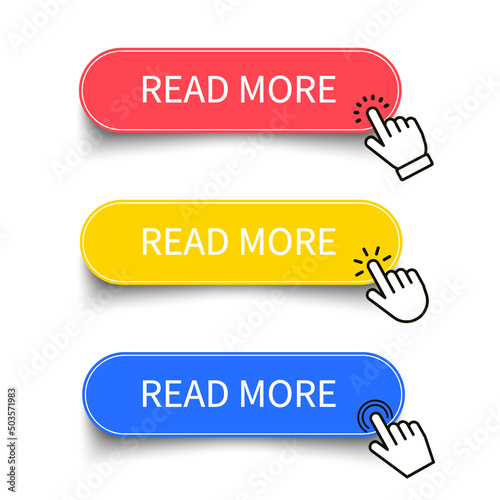read more button set. vector design