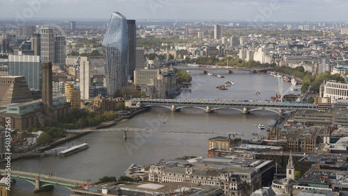 London cityscape with the river Thames. The United Kingdom. photo