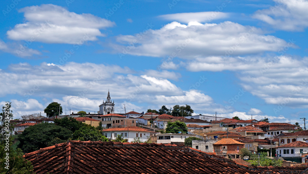Panoramic view of Serro, historical city in Minas Gerais, Brazil 