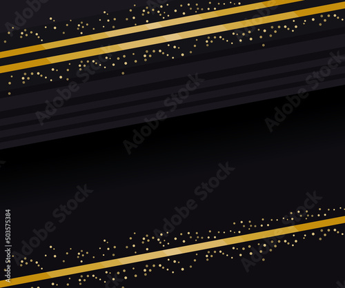 golden frame with sparks