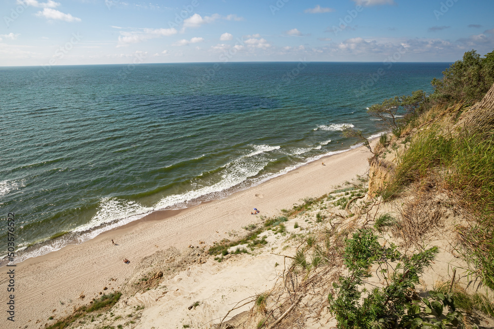 View from above on Baltic sea