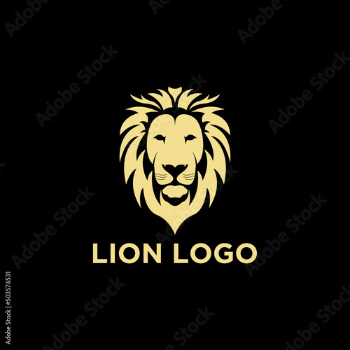 Fototapeta Naklejka Na Ścianę i Meble -  Lion logo vector illustration, emblem design.