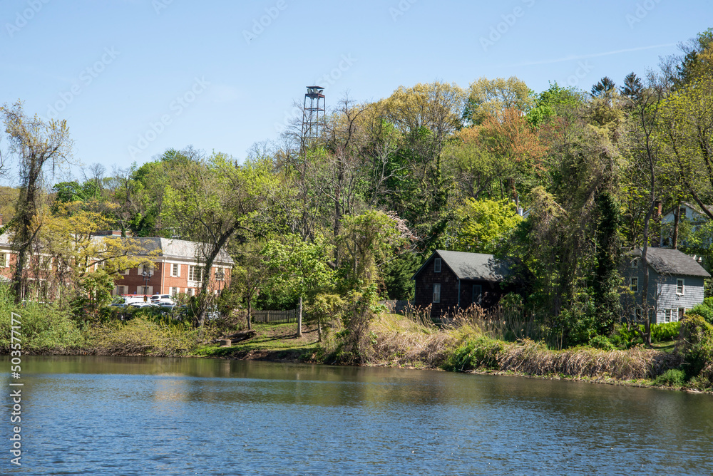 Obraz premium house on the river