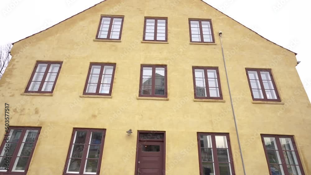 Residential houses. Residential buildings in the country Denmark.