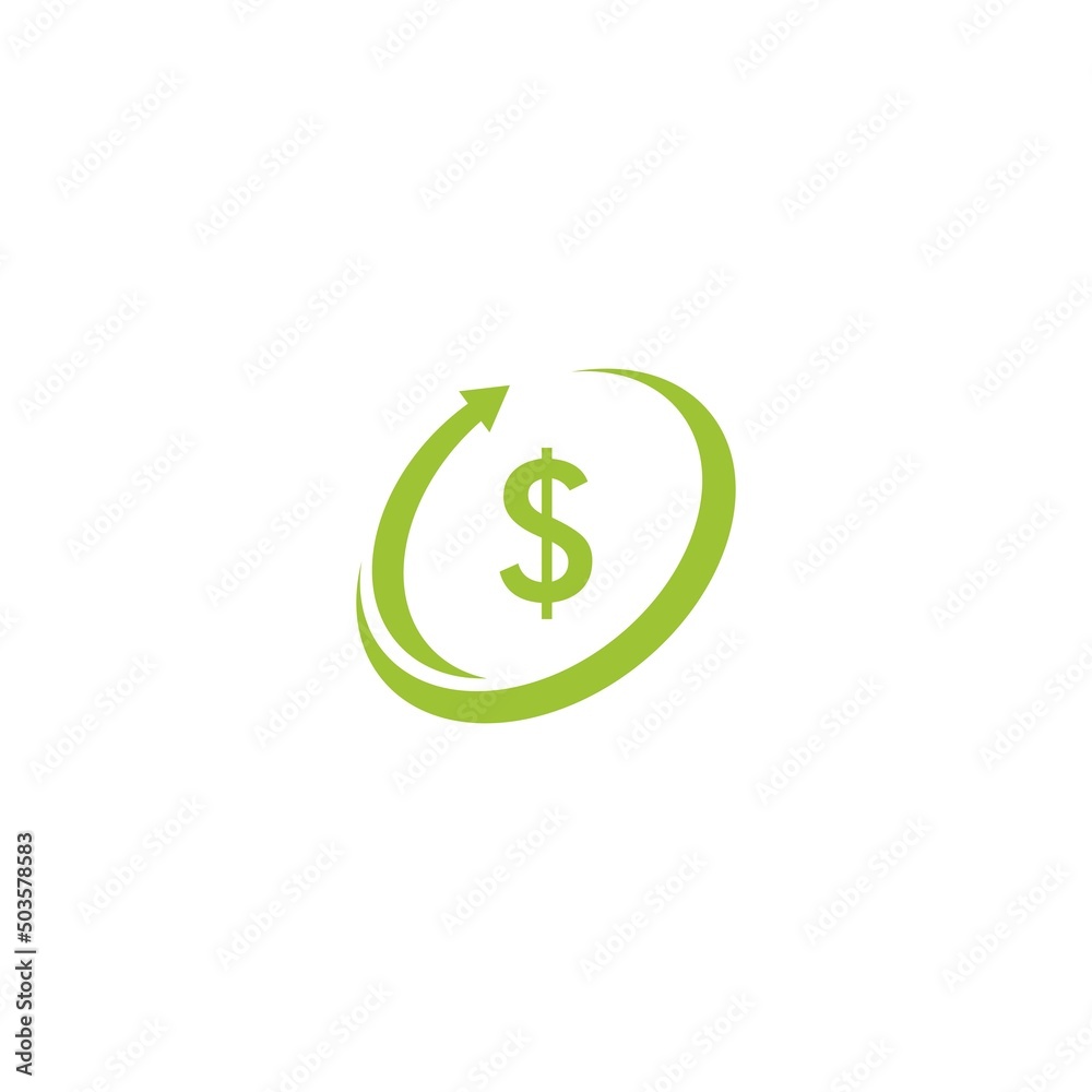 dollar up logo vector icon illustration dollar up logo vector icon illustration