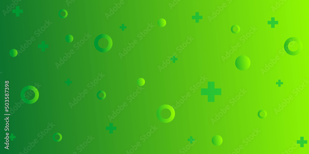 Abstract geometric background with green gradient color. for banner, poster, website design