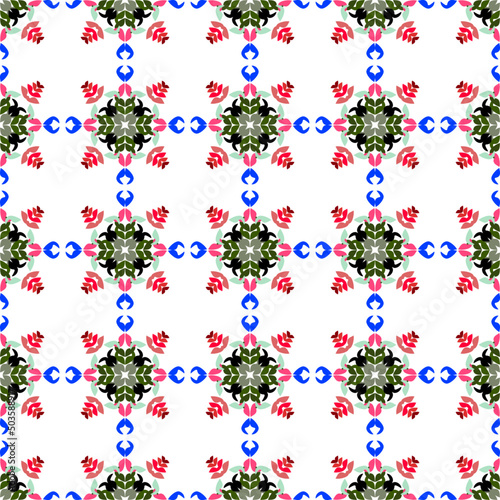 Geometric ethnic seamless oriental pattern traditional Design decorating background,carpet,wallpaper,clothing,wrapping,Batik,fabric,Vector fashion style. Beautiful seamless gift wrapping paper pattern