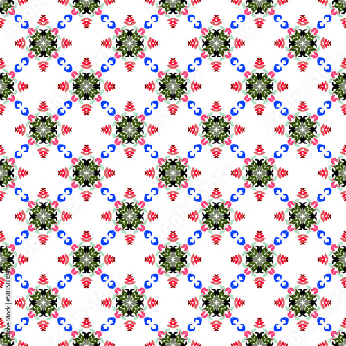 Geometric ethnic seamless oriental pattern traditional Design decorating background,carpet,wallpaper,clothing,wrapping,Batik,fabric,Vector fashion style. Beautiful seamless gift wrapping paper pattern