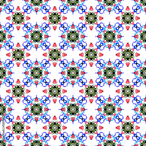 Geometric ethnic seamless oriental pattern traditional Design decorating background,carpet,wallpaper,clothing,wrapping,Batik,fabric,Vector fashion style. Beautiful seamless gift wrapping paper pattern