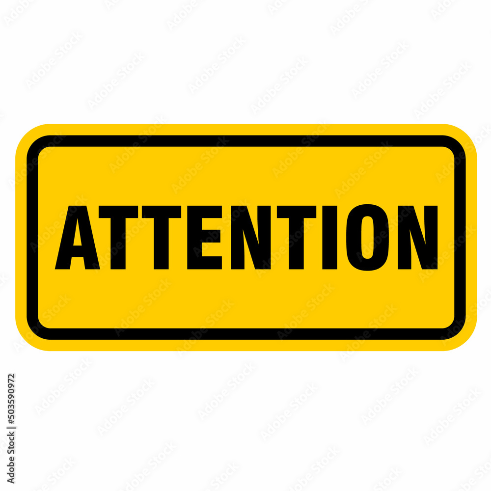 Attention sign and label vector Attention sign and label vector