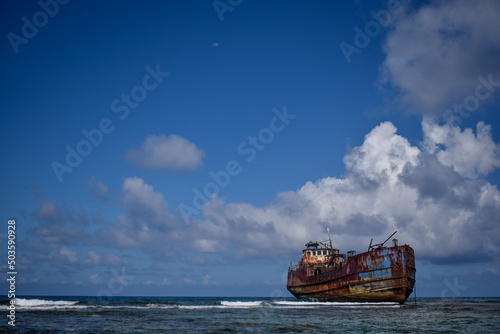 ship in the sea