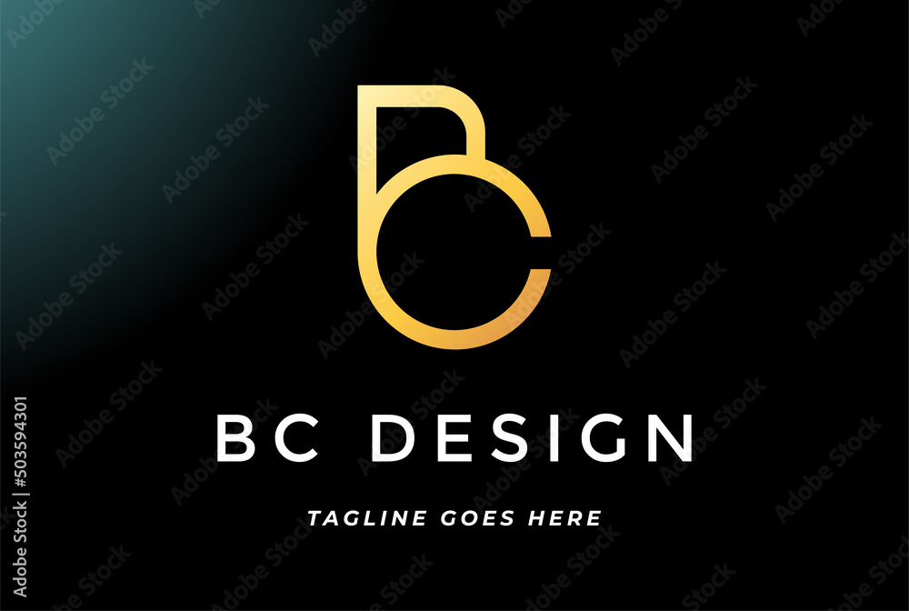 Elegant Luxury Initial Letter BC CB Logo Design Vector Elegant Luxury Initial Letter BC CB Logo Design Vector