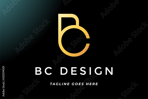 Elegant Luxury Initial Letter BC CB Logo Design Vector