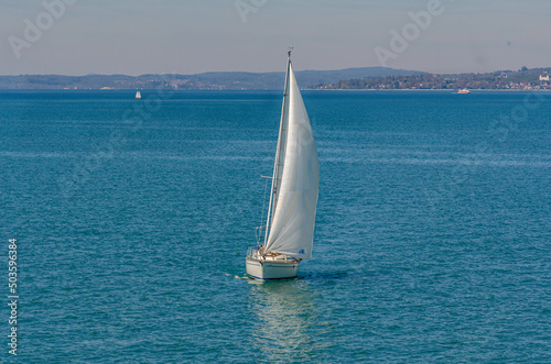 sailing on the sea photo