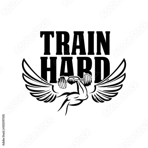 Fitness Sport logo design template 