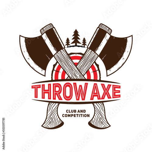 Axe vector illustration, perfect for Axe Throwing club logo design