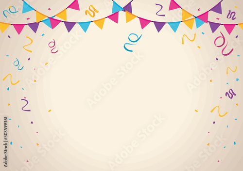 parti garlands and confetti