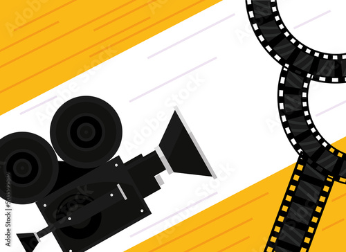 cinema poster with camera