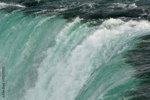 Edge of Niagara Falls waterfall