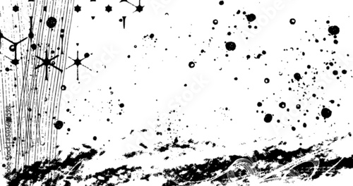 Wallpaper Mural vector illustration of abstract grunge halftone black and white distressed background Torontodigital.ca