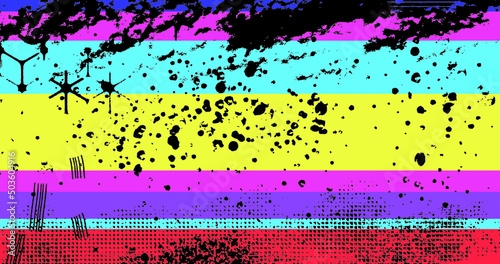 abstract 80s style colorful vivid optimistic vector background