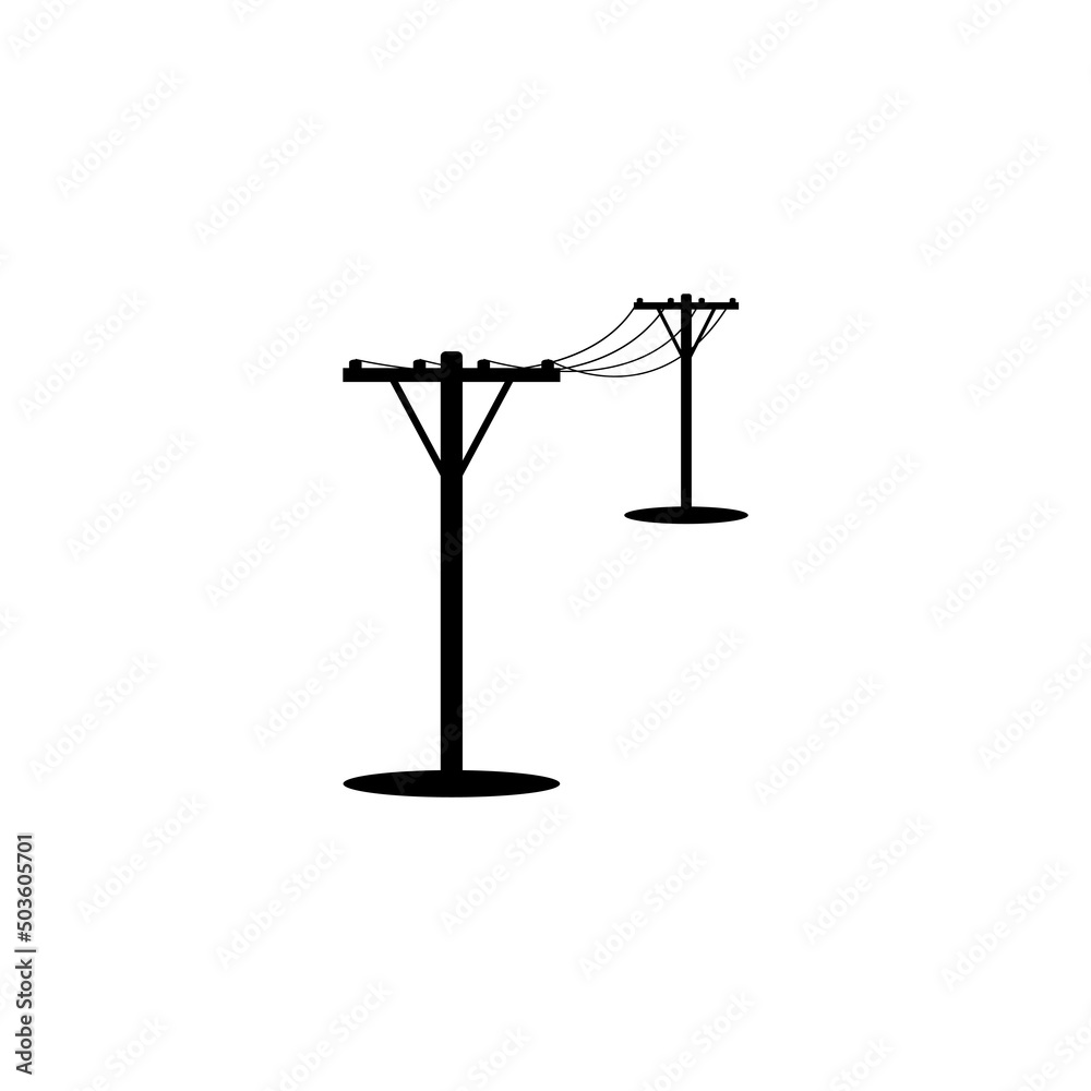 power pole icon vector drawing power pole icon vector drawing