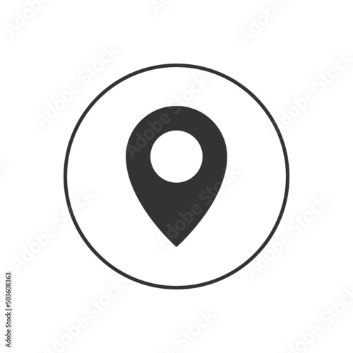 Map pin related glyph vector icons. Modern map markers. location pin sign. Map pin place marker. GPS location symbol. Vector illustration on a white background.