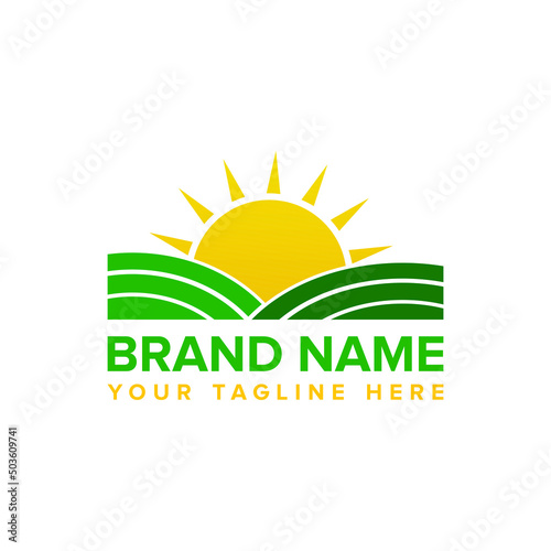 a hill and sunrise nutrition logo