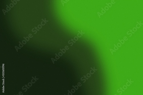 Green retro background. Gradient background with grain texture.