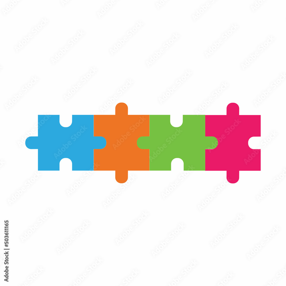 Puzzle vector icon illustration background Puzzle vector icon illustration background