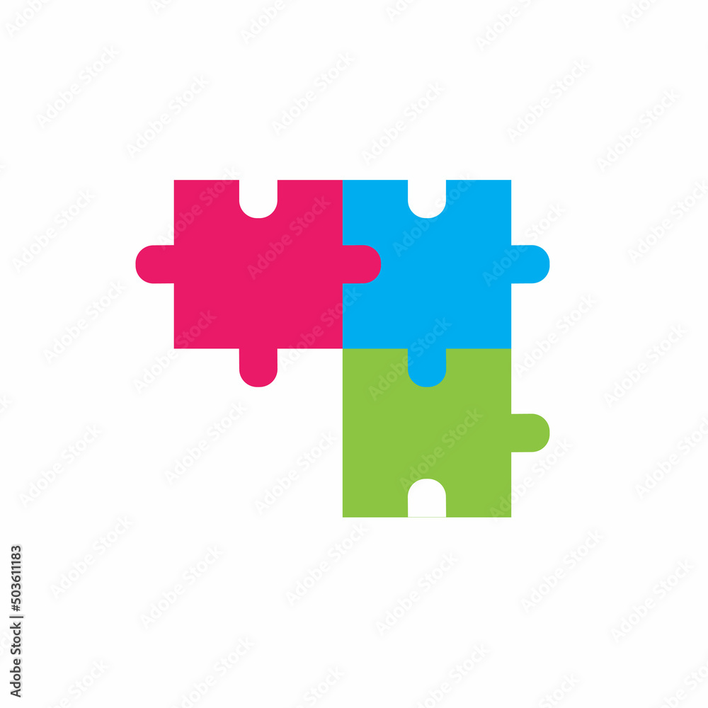 Puzzle vector icon illustration background Puzzle vector icon illustration background