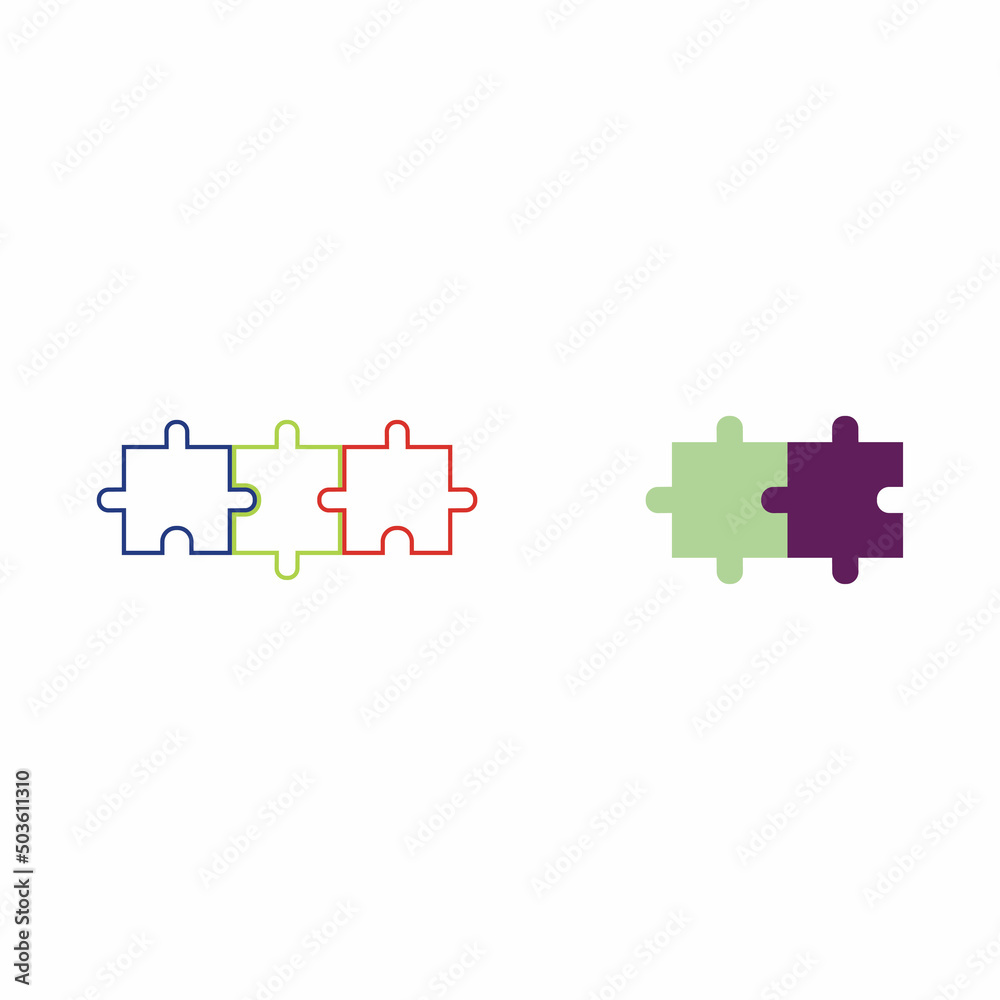 Puzzle vector icon illustration background Puzzle vector icon illustration background