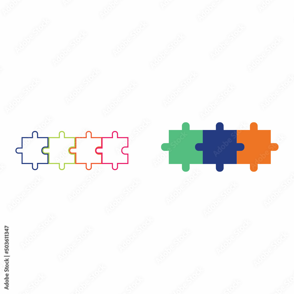 Puzzle vector icon illustration background Puzzle vector icon illustration background
