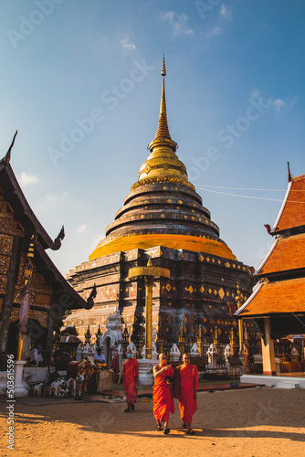 Wat Phra That Lampang Luang in Lampang in Lampang Province  Thailand.
