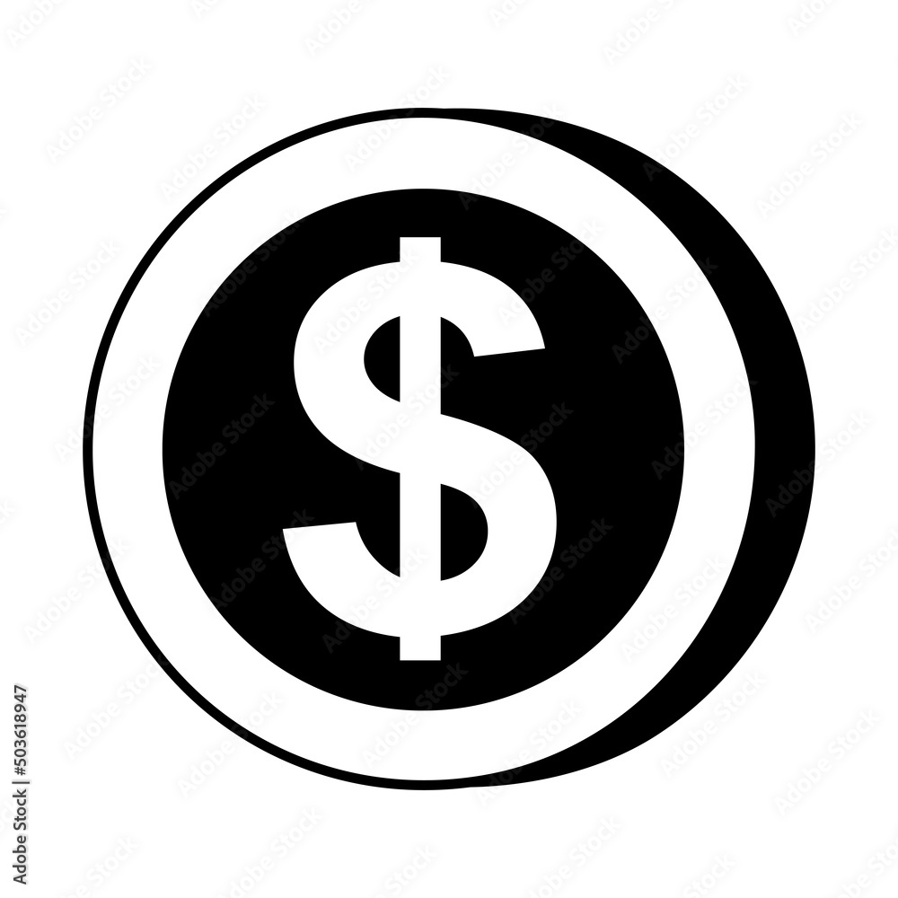 Icon dollar sign Casino Slot Machine shape. Gambling symbol, object. Vector illustration Icon dollar sign Casino Slot Machine shape. Gambling symbol, object. Vector illustration
