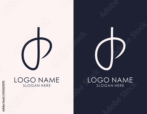 DP monogram logo. Letter D and letter P intertwined.