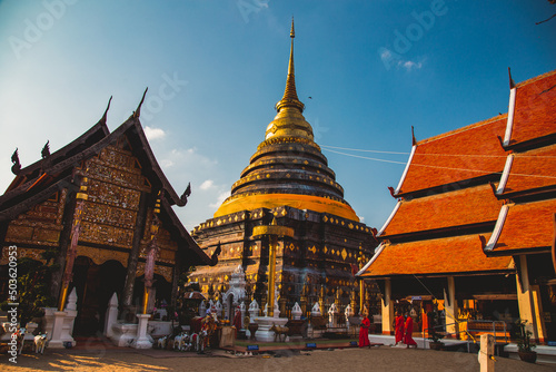 Wat Phra That Lampang Luang in Lampang in Lampang Province, Thailand. photo