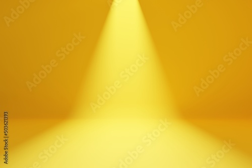 Fototapeta Naklejka Na Ścianę i Meble -  Yellow room with light abstract background.