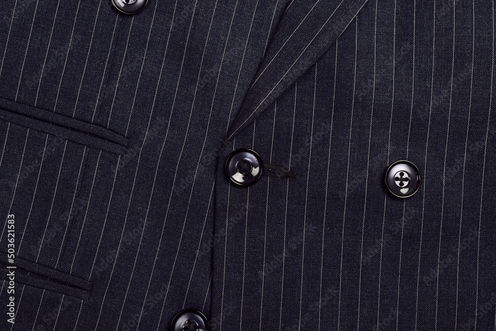 Top View of Double Breasted Pinstripe Suit Top View of Double Breasted Pinstripe Suit