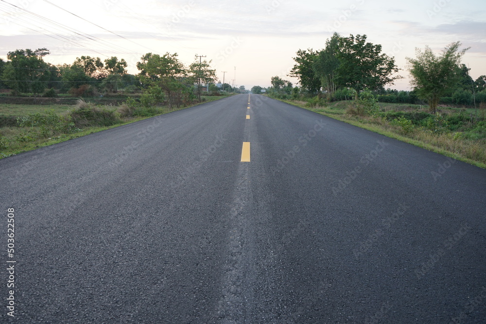 asphalt pavement Used in advertising background land transport system