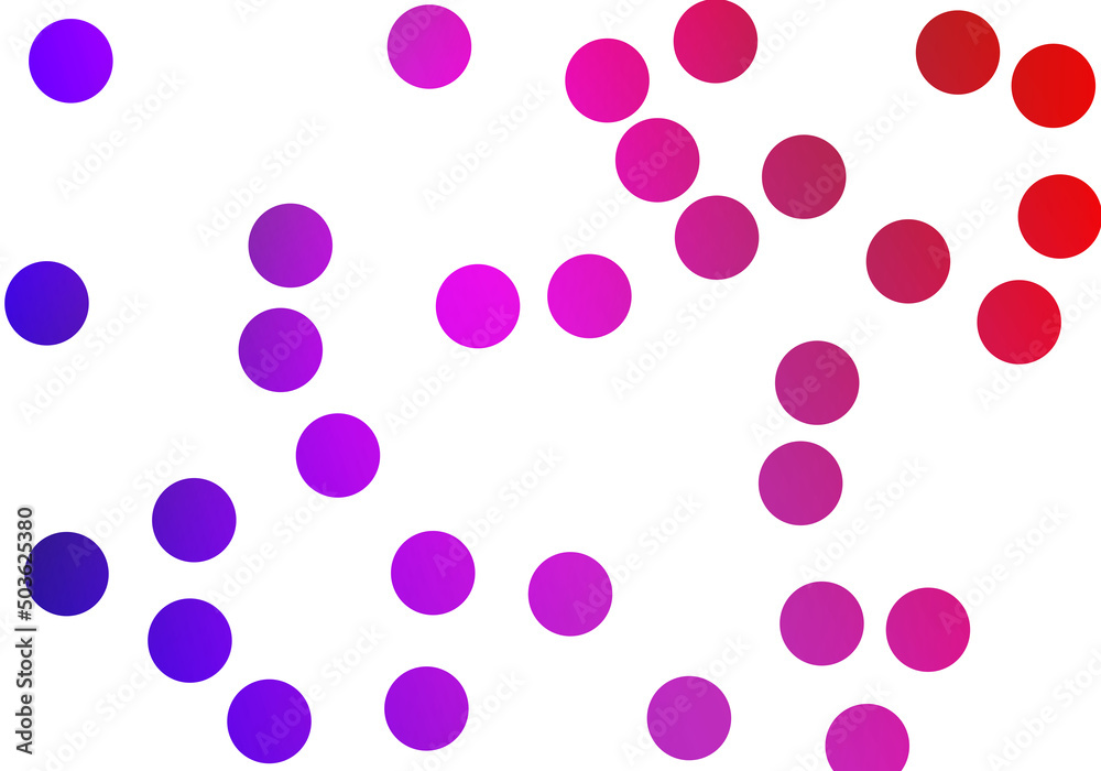 purple and blue big dot and white background colour