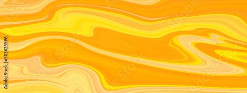 abstract orange or yellow background with waves, Abstract swirl liquid marble texture, Stylist yellow or orange wave line background with yellow or orange color stains.