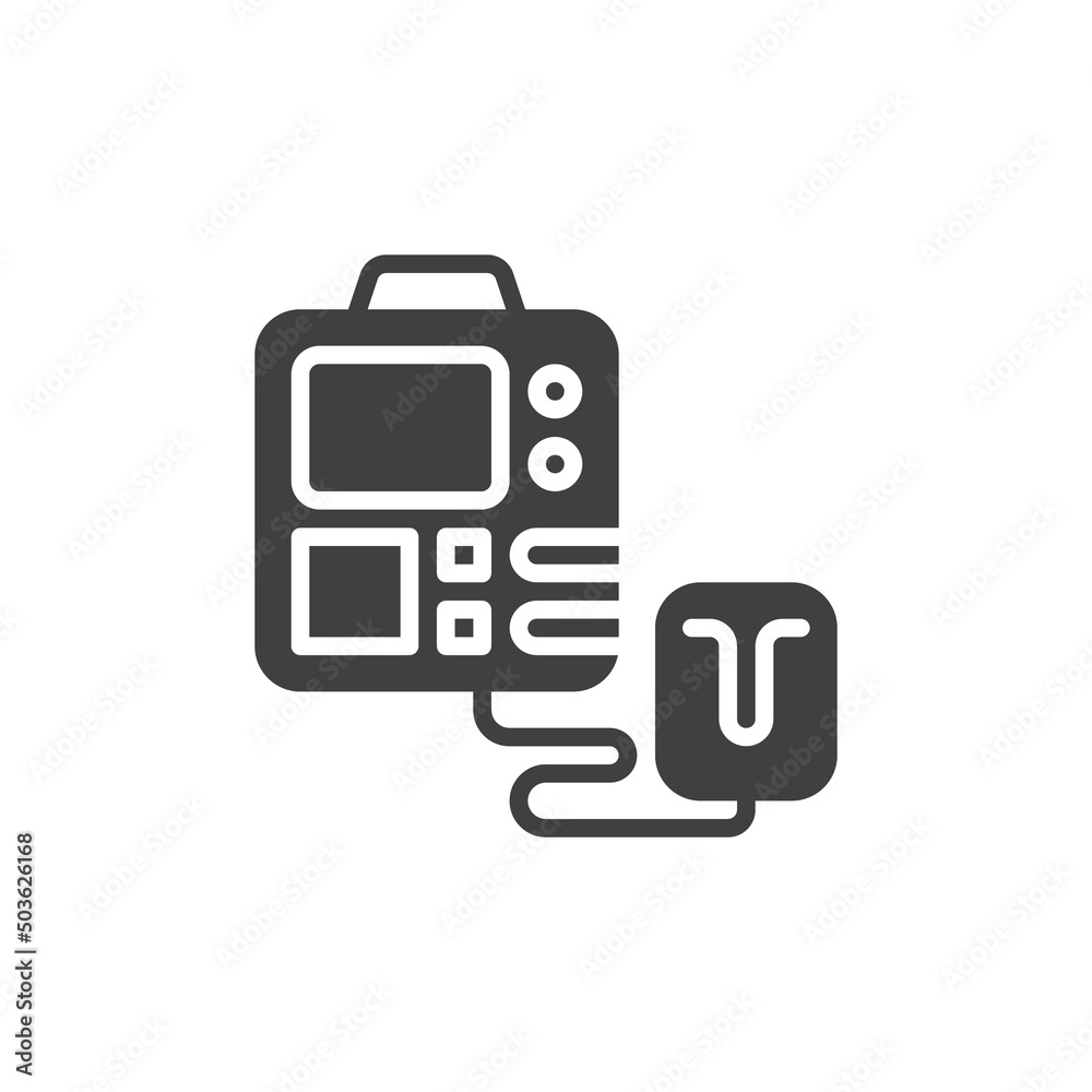 Defibrillator vector icon Defibrillator vector icon