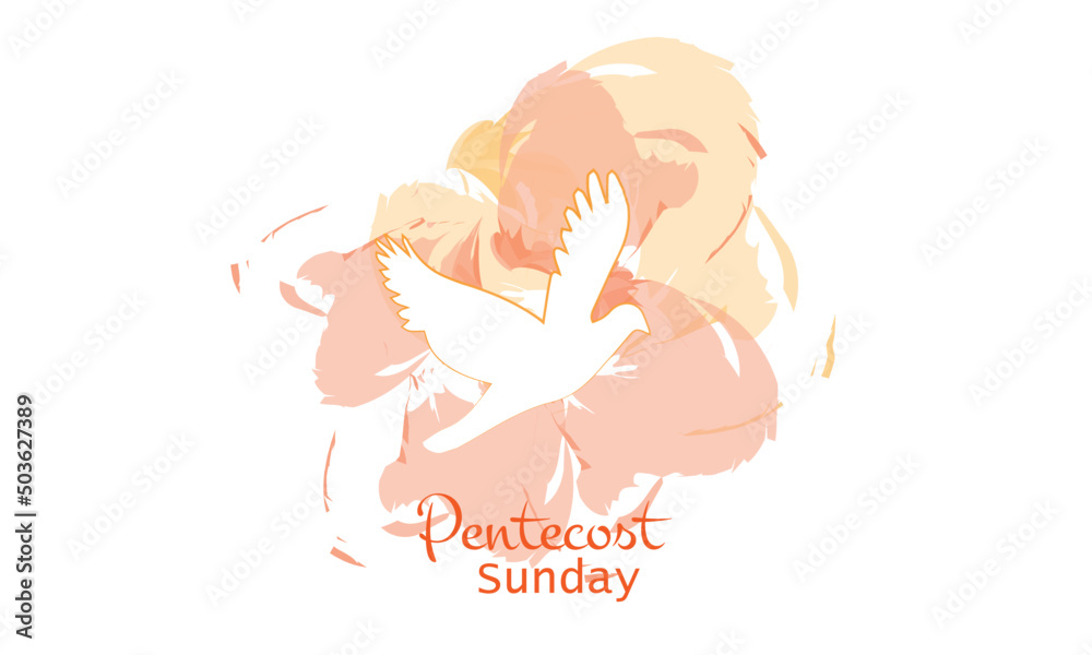 Pentecost Sunday. Holy Spirit Fire. Come Holy Spirit. Use as poster, Banner, card, flyer or T Shirt