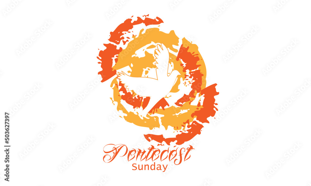 Pentecost Sunday. Holy Spirit Fire. Come Holy Spirit. Use as poster, Banner, card, flyer or T Shirt Pentecost Sunday. Holy Spirit Fire. Come Holy Spirit. Use as poster, Banner, card, flyer or T Shirt