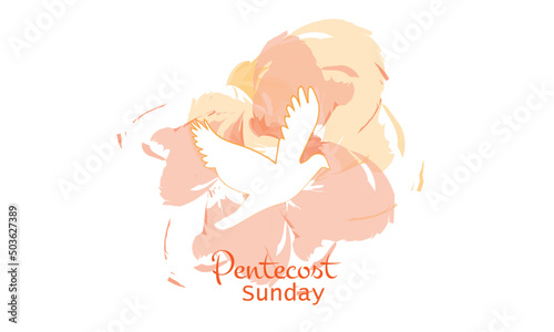 Pentecost Sunday. Holy Spirit Fire. Come Holy Spirit. Use as poster, Banner, card, flyer or T Shirt