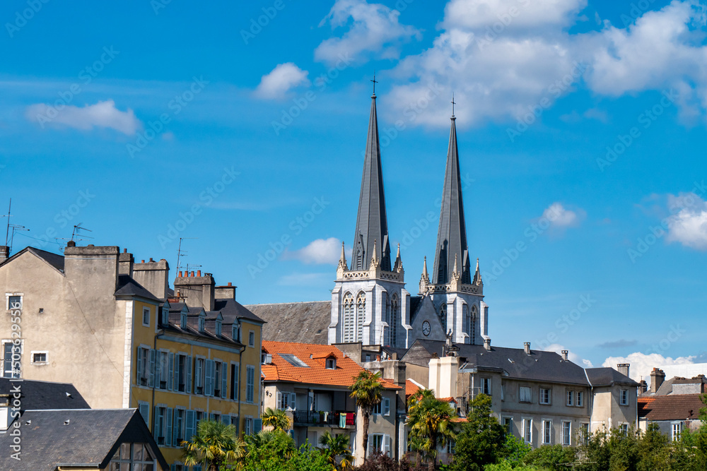 St Martin church in neo gothic style in Pau St Martin church in neo gothic style in Pau