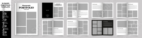 Multipurpose Modern Portfolio Design Template, Portfolio Layout, Black Photography Portfolio Editorial Template, Black Photography Portfolio, Minimal Magazine Design, Fashion and Look Book Portfolio