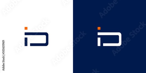Modern and sophisticated letter ID initials logo design
