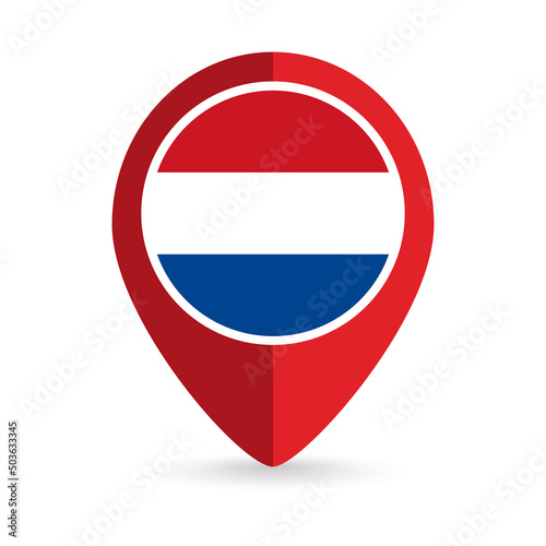 Free Download Map pointer with country Caribbean Netherlands. Caribbean Netherlands flag. Vector illustration. - GFXLoad
